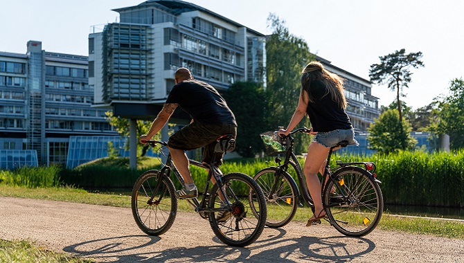 Fahrrad fahren Templiner See