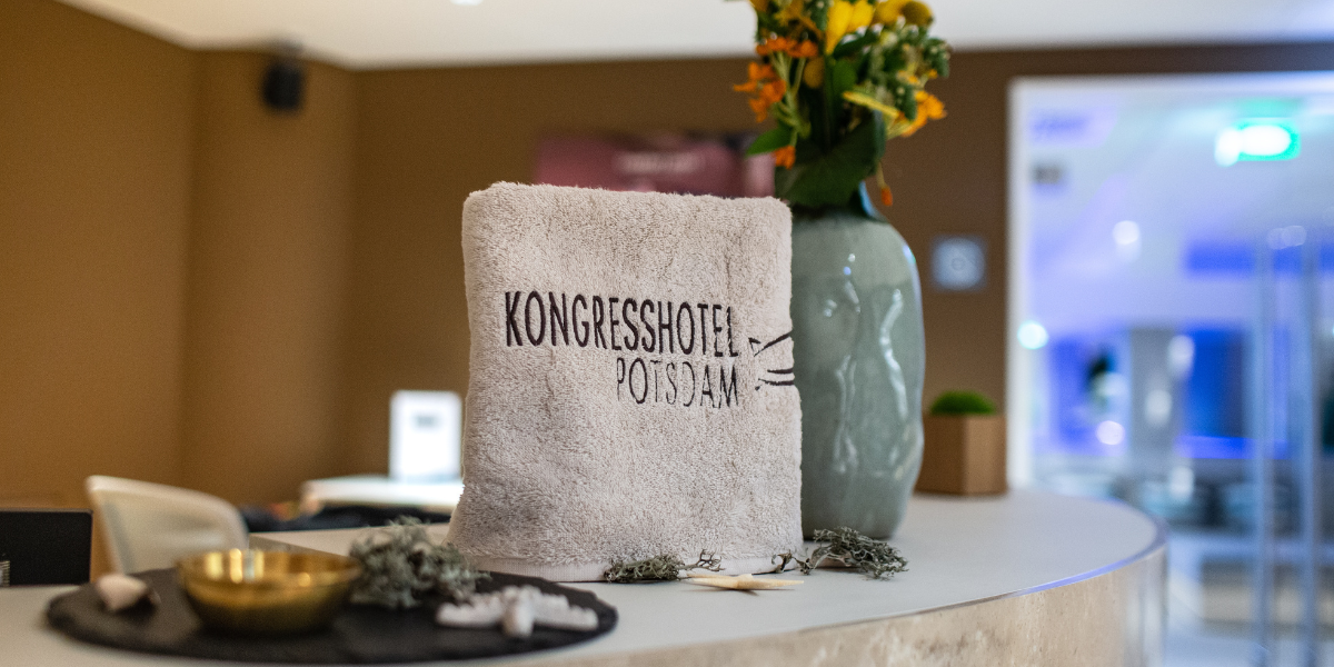 Der Empfangsbereich der Wellbeing Area im Kongresshotel