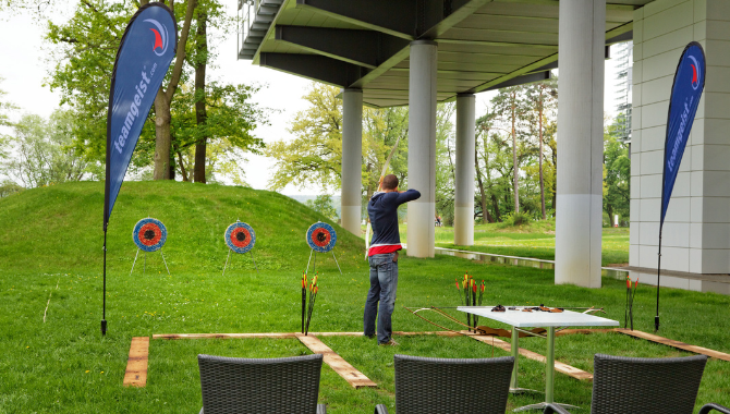 Bogenschiessen im Kongresshotel Potsdam.