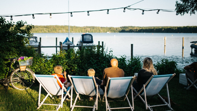 Unsere Freiluftbar am Templiner See für die ganze Familie