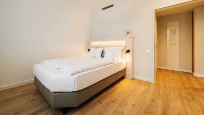 Schlafzimmer im barrierearmen Studio