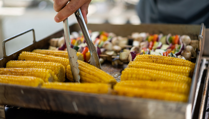 BBQ im Eventgarten des Kongresshotel Potsdam.