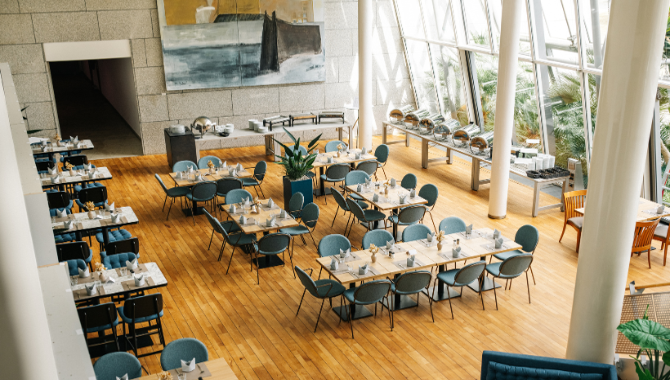 Das Restaurant Kompass im Kongresshotel Potsdam.