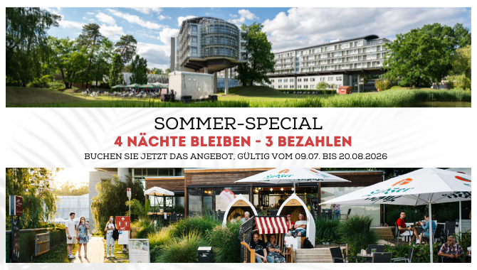 Sommer-Special 4=3 Übernachtungsangebot